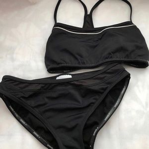 Black Speedo Bikini Set